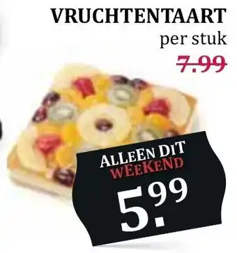 MCD Supermarkt Vruchtentaart aanbieding