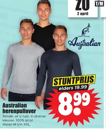 Dirk Australian herenpullover aanbieding