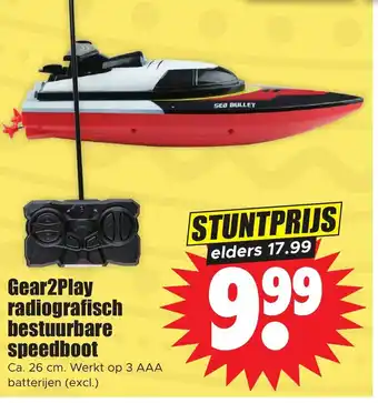 Dirk Gear2play radiografisch bestuurbare speedboot aanbieding