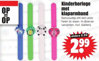 Dirk Kinderhorloge met klaparmband aanbieding