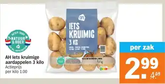 Albert Heijn AH lets kruimige aardappelen 3 kilo aanbieding