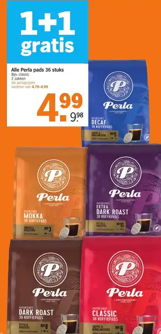 Albert Heijn Alle perla pads 36 stuks aanbieding