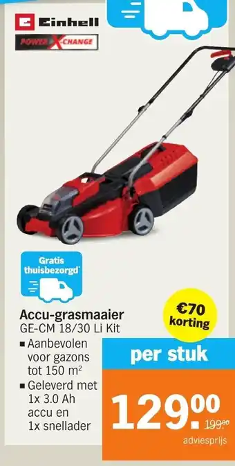 Albert Heijn Accu-grasmaaier aanbieding