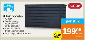 Albert Heijn Ontario opbergbox 870 liter aanbieding