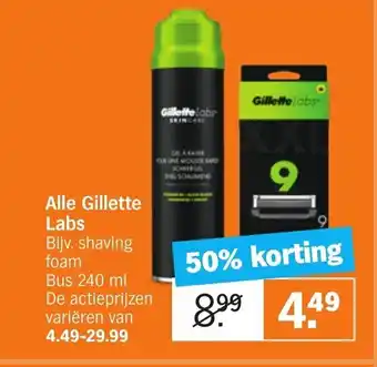 Albert Heijn Alle gillette labs aanbieding