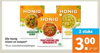 Albert Heijn Alle honig mixen en soepen aanbieding