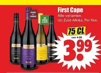 Dirk First Cape aanbieding