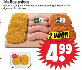 Dirk 1 De Beste Vlees Gelderse Schijven, Varkensbraadworsten Of Gehaktschnitzels Zigeuner aanbieding