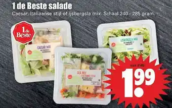 Dirk 1 De Beste Salade Caesar, Italiaanse Stijl Of Ijsbergsla Mix aanbieding