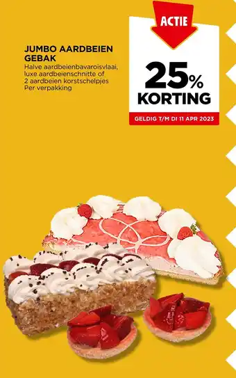 Jumbo Aardbeien Gebak aanbieding