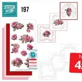 Boekenvoordeel Stitch & do 197 roses are red aanbieding