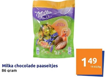 Action Milka chocolade paaseitjes aanbieding