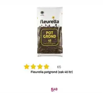 Karwei Fleurella potgrond (zak 40 ltr) aanbieding