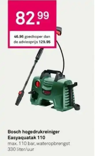 Karwei Bosch hogedrukreiniger easyaquatak 110 aanbieding