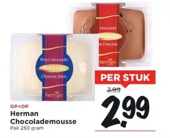 Vomar Voordeelmarkt Herman chocolademousse aanbieding