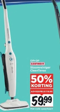 Vomar Voordeelmarkt Leifheit stoomreiniger cleantenso aanbieding