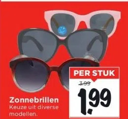 Vomar Voordeelmarkt Zonnebrillen aanbieding