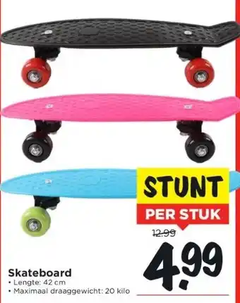 Vomar Voordeelmarkt Skateboard aanbieding