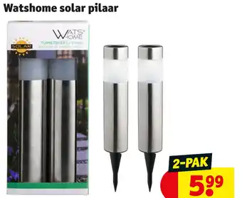 Kruidvat Watshome solar pilaar aanbieding