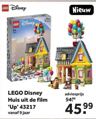 Intertoys Lego disney pixar huis uit de film 'up' 43217 aanbieding