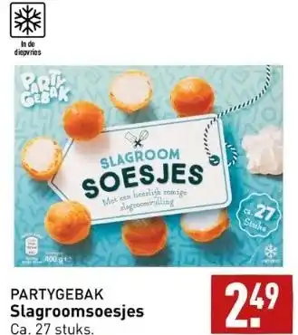 ALDI Partygebak slagroomsoesjes aanbieding