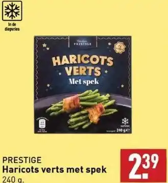 ALDI Haricots verts met spek aanbieding