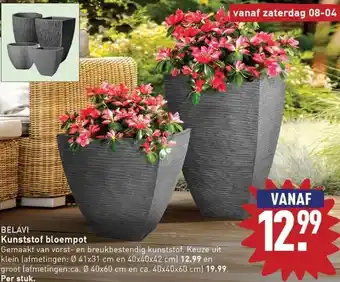 ALDI Kunststof bloempot aanbieding