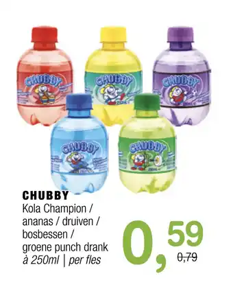 Amazing Oriëntal Chubby kola champion / ananas / druiven / bosbessen / groene punch drank aanbieding