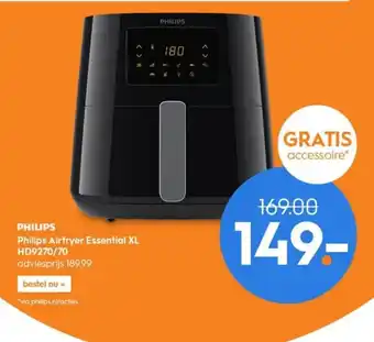 Blokker Philips airfryer essential xl hd9270/70 aanbieding