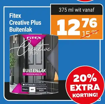 De voordeelmarkt Fitex creative plus buitenlak aanbieding