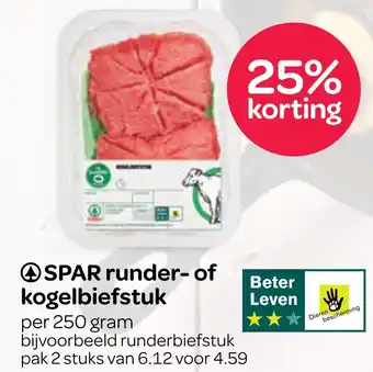 Spar Spar runder- of kogelbiefstuk aanbieding