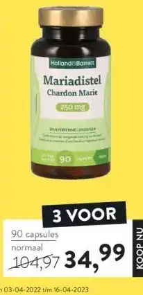 Holland & Barrett 90 capsules aanbieding