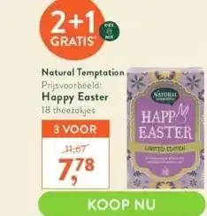 Holland & Barrett Natural temptation prijsvoorbeeld: happy easter aanbieding