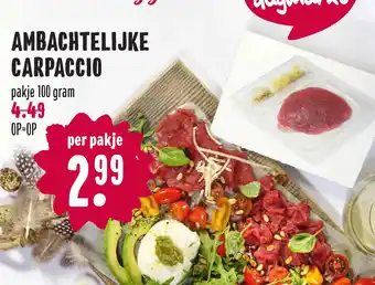 Boon`s Markt Ambachtelijke carpaccio aanbieding