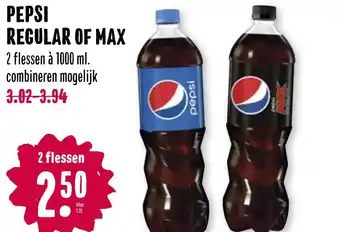 Boon`s Markt Pepsi regular of max aanbieding