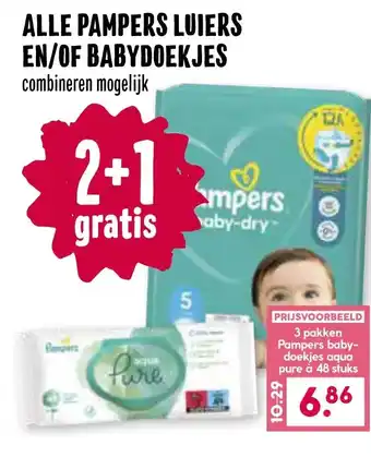 Boon`s Markt Alle pampers luiers en/of babydoekjes aanbieding