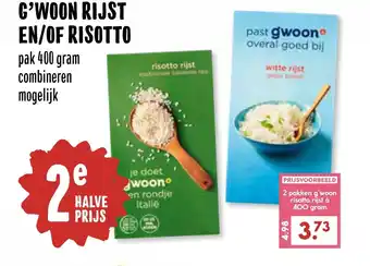 MCD Supermarkt G'woon rijst en/of risotto aanbieding