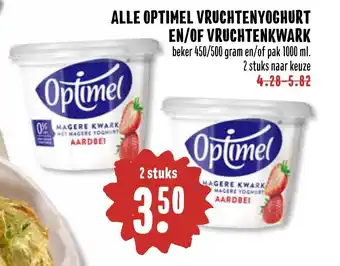 MCD Supermarkt Alle optimel vruchtenyoghurt en/of vruchtenkwark aanbieding