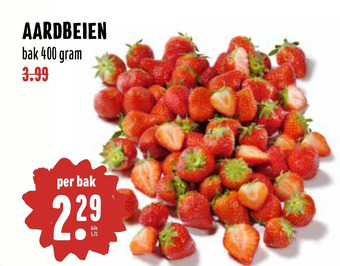 MCD Supermarkt Aardbeien aanbieding