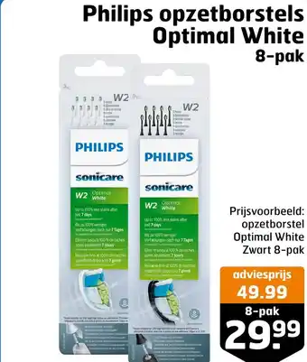 Trekpleister Philips opzetborstels optimal white aanbieding