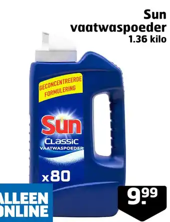 Trekpleister Sun vaatwaspoeder aanbieding