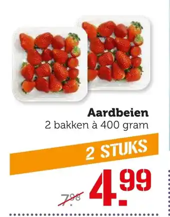 Coop Aardbeien aanbieding