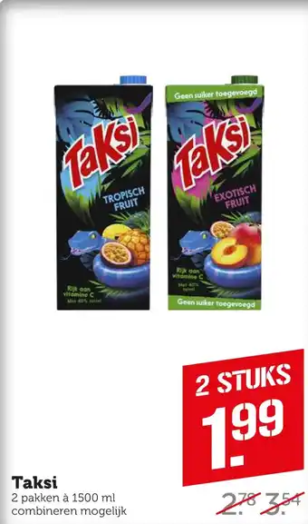 Coop Taksi aanbieding