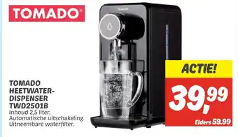 Dekamarkt Tomado heetwaterdispenser twd2501b aanbieding