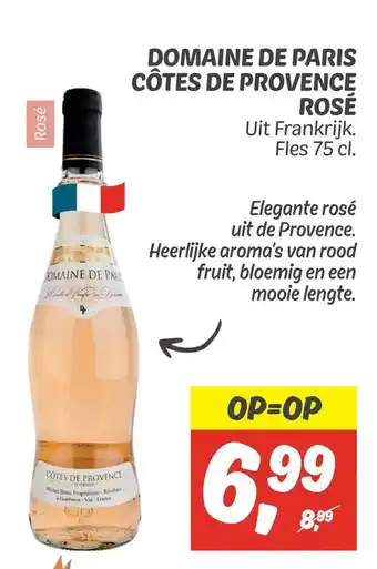 Dekamarkt Domaine de paris côtes de provence rosé aanbieding