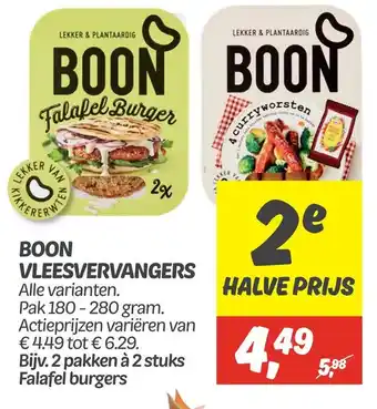 Dekamarkt Boon vleesvervangers aanbieding