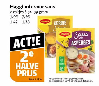 Poiesz Maggi mix voor saus aanbieding