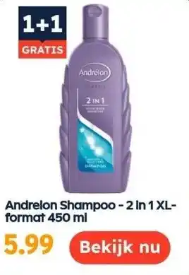 Ochama Andrelon shampoo - 2 in 1 xl-format 450 ml aanbieding