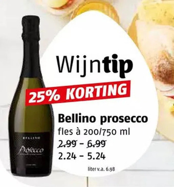 Poiesz Bellino prosecco aanbieding