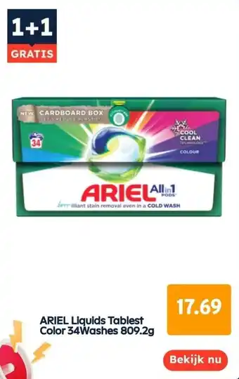 Ochama Ariel liquids tablest color 34washes 809.2g aanbieding